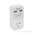 Socket de cargador USB con enchufe Au